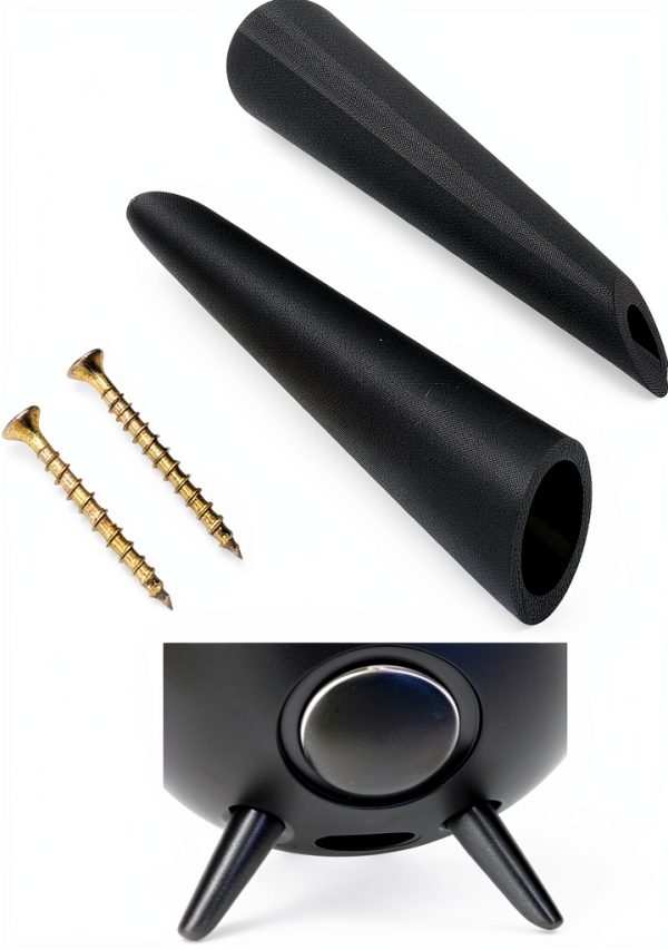 EMALPE Replacement Legs for Onyx Studio 1 & 2 Black Stable Base-0
