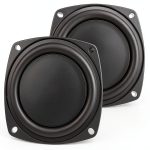 CCeCCe Bass Radiator 2 Pack 4‑Inch Subwoofer for DIY Speakers Black-0