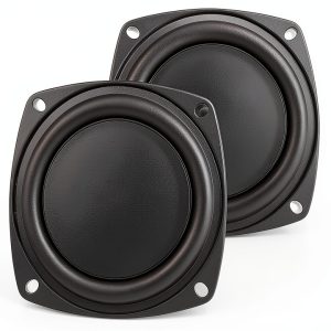CCeCCe Bass Radiator 2 Pack 4‑Inch Subwoofer for DIY Speakers Black-0