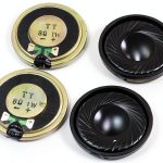 Magnet Speaker uxcell 1W 8Ω Miniature Silver 4-Pack-0
