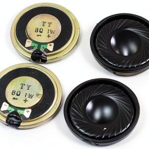 Magnet Speaker uxcell 1W 8Ω Miniature Silver 4-Pack-0