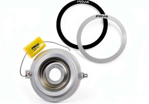 PRV Audio Titanium Coaxial Diaphragm RPTW700Ti 5in Silver Replacement-2