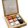 EISCO 9pc Specimen Density Cube Set - 1" Brass, Iron, Copper, Aluminum-0