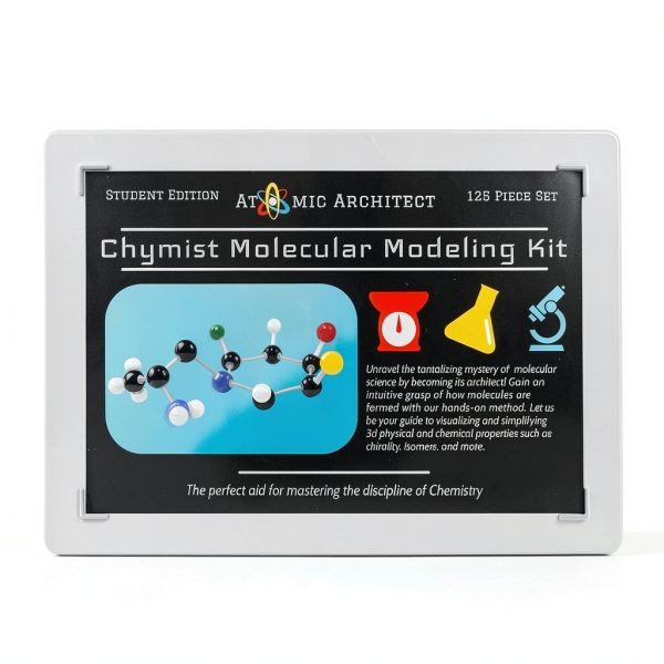 Molecular Model Kit 125-Piece Hidden Valley, Color‑Coded, Carrying-1