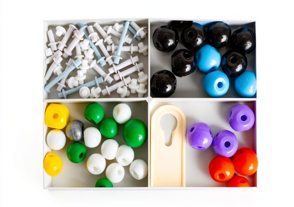 Molecular Model Kit 125-Piece Hidden Valley, Color‑Coded, Carrying-6