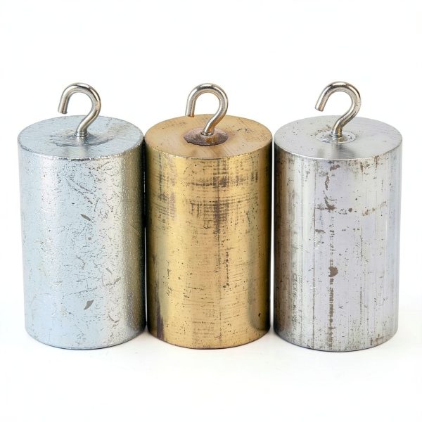 Metal Density Blocks Buachois Cylinder Set Copper Iron Aluminum-0