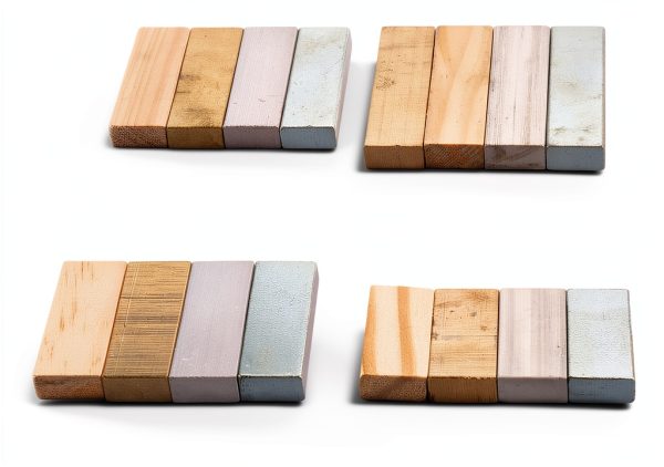 24Pcs Material Density Kits Pssopp Copper Aluminum Iron Wood Cubes-1