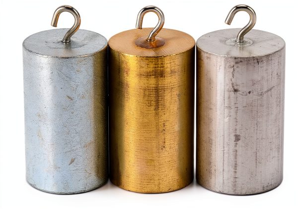 Metal Cylinders Set Tyenaza 3Pcs Copper Iron Aluminium Density Blocks-0