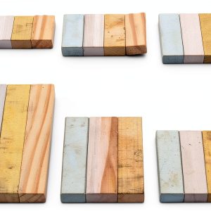 24Pcs Material Density Kits Pssopp Copper Aluminum Iron Wood Cubes-0