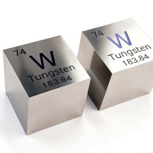 Tungsten Cube 1-inch - CAULYS Laboratory Target, Mirror Polished-0