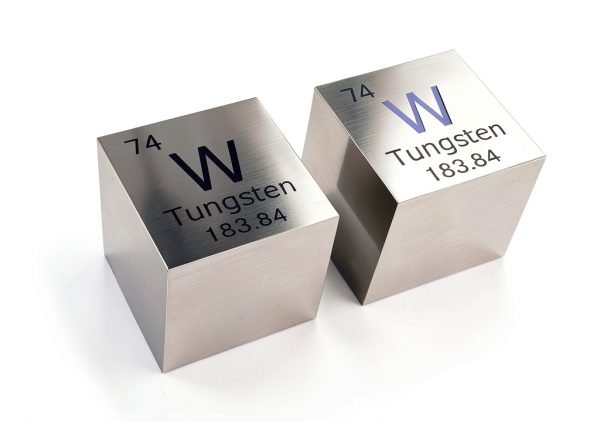 Tungsten Cube 1-inch - CAULYS Laboratory Target, Mirror Polished-0