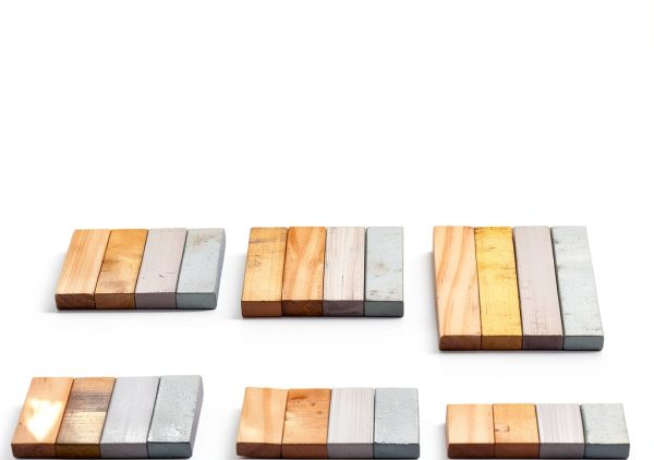 24Pcs Material Density Kits Pssopp Copper Aluminum Iron Wood Cubes-4