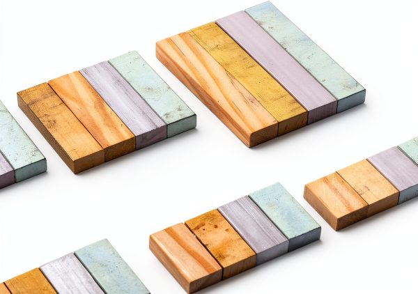 24Pcs Material Density Kits Pssopp Copper Aluminum Iron Wood Cubes-6