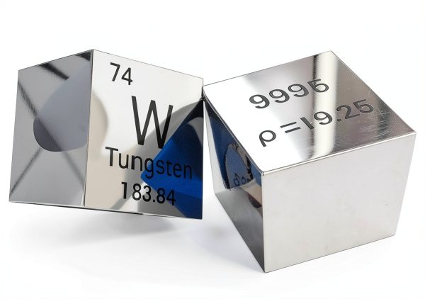 Tungsten Cube 1-inch - CAULYS Laboratory Target, Mirror Polished-2