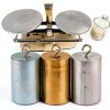 Metal Cylinders Set Tyenaza 3Pcs Copper Iron Aluminium Density Blocks-4