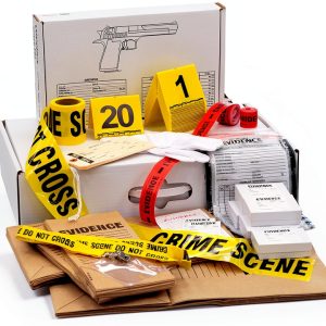 Crime Scene Forensic Supply Kit Classroom – Evidence Bags Tape Labels-0