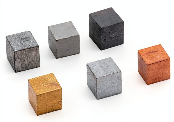 Density Cubes Set EISCO – 6 Metal Cubes 0.8" Size each-1