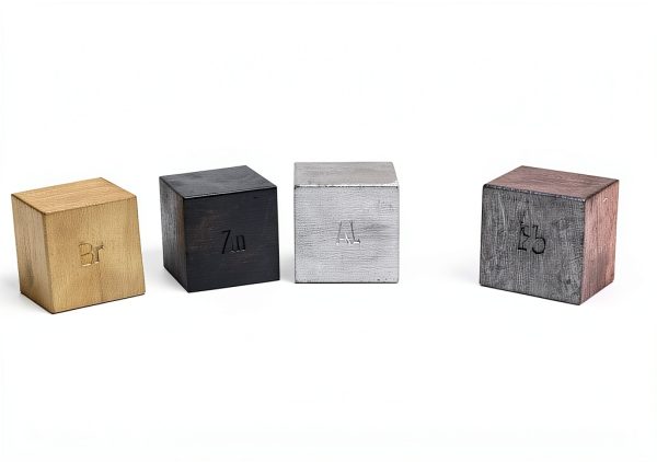 Density Cubes Set EISCO – 6 Metal Cubes 0.8" Size each-0