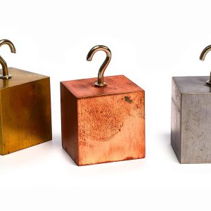 Density Blocks 4 - Aluminum Brass Copper Steel 1.25" - Eisco Labs-0
