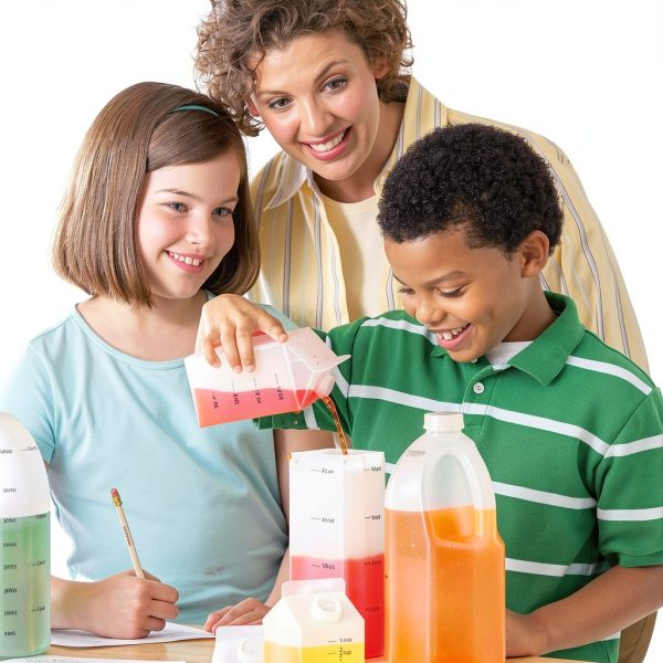 Learning Resources Gallon Measurement Set - 5 Pieces, Ages 6+ Kids Measurement Set, Math Supplies for Classroom and Homeschool, Teacher Supplies-1